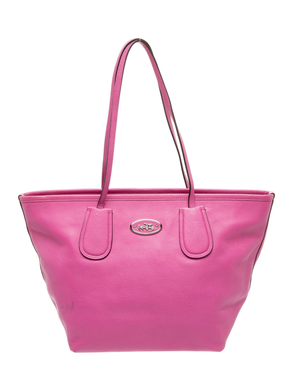 Coach Pink Leather Tote Bag